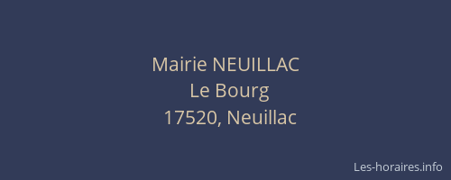 Mairie NEUILLAC