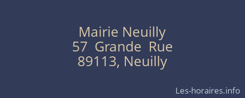 Mairie Neuilly