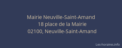 Mairie Neuville-Saint-Amand