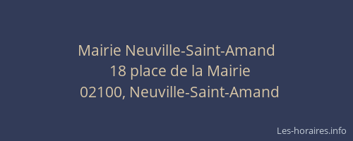 Mairie Neuville-Saint-Amand