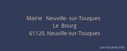 Mairie   Neuville- sur-Touques