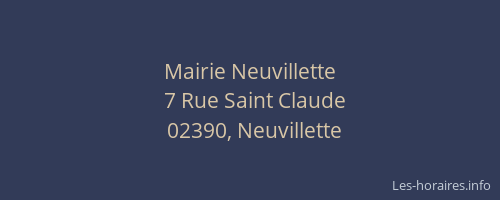 Mairie Neuvillette