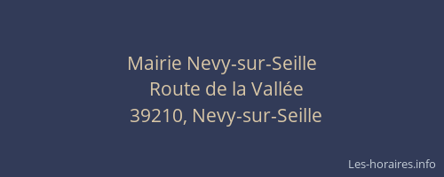 Mairie Nevy-sur-Seille