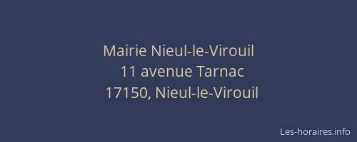 Mairie Nieul-le-Virouil