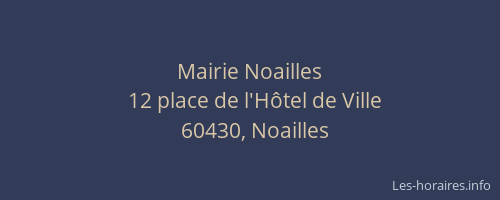 Mairie Noailles