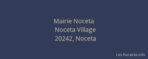 Mairie Noceta