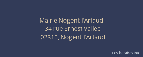 Mairie Nogent-l'Artaud