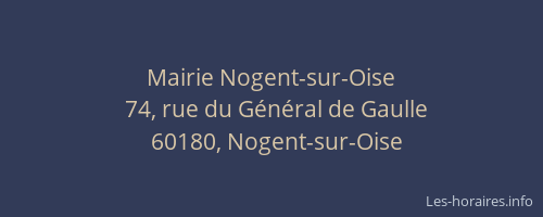 Mairie Nogent-sur-Oise