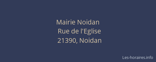 Mairie Noidan