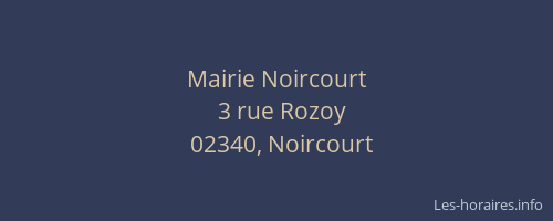 Mairie Noircourt