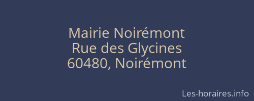 Mairie Noirémont