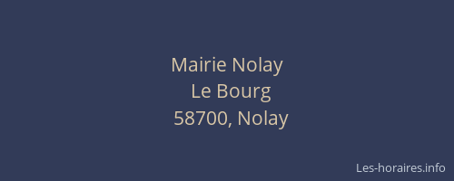 Mairie Nolay