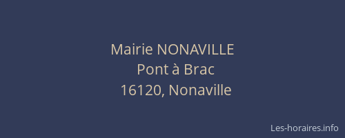 Mairie NONAVILLE