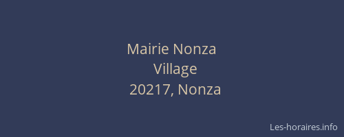 Mairie Nonza