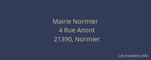 Mairie Normier