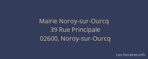 Mairie Noroy-sur-Ourcq