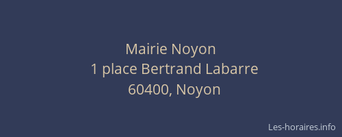 Mairie Noyon