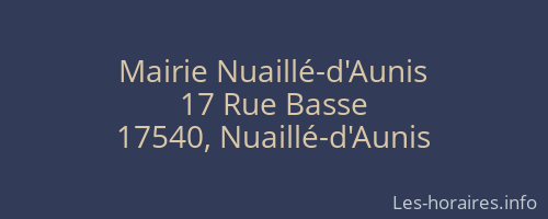Mairie Nuaillé-d'Aunis