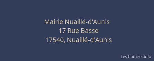 Mairie Nuaill&eacute;-d'Aunis