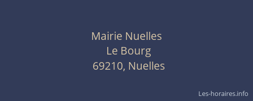 Mairie Nuelles