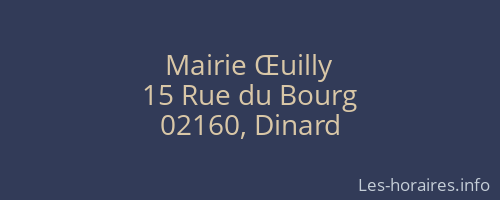Mairie Œuilly