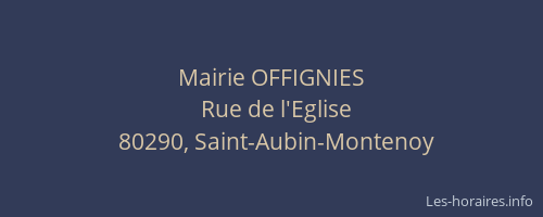 Mairie OFFIGNIES