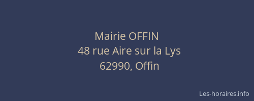 Mairie OFFIN