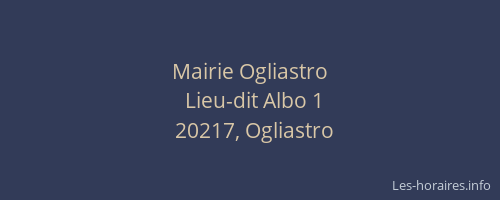 Mairie Ogliastro