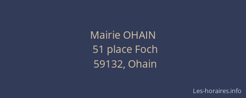 Mairie OHAIN