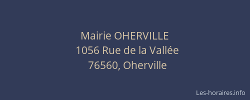 Mairie OHERVILLE