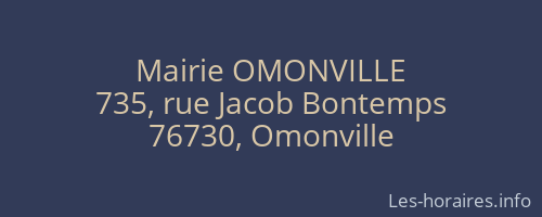 Mairie OMONVILLE