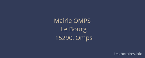 Mairie OMPS