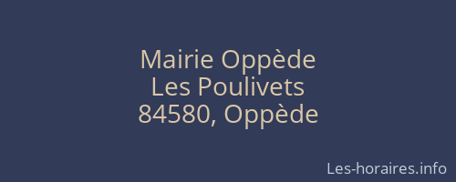 Mairie Oppède