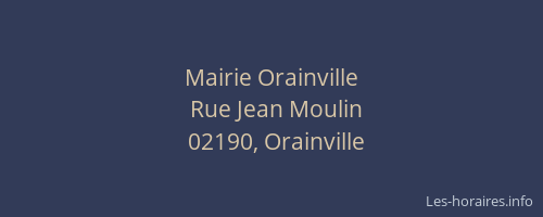 Mairie Orainville
