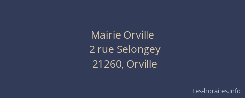 Mairie Orville