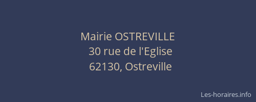 Mairie OSTREVILLE