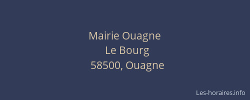 Mairie Ouagne