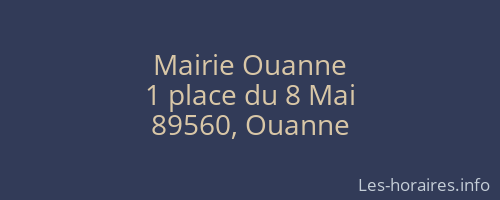 Mairie Ouanne