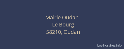 Mairie Oudan