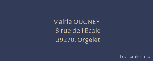 Mairie OUGNEY