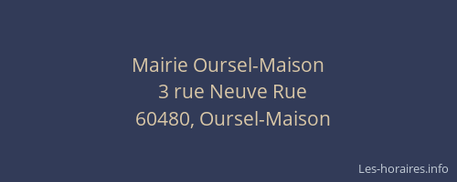 Mairie Oursel-Maison