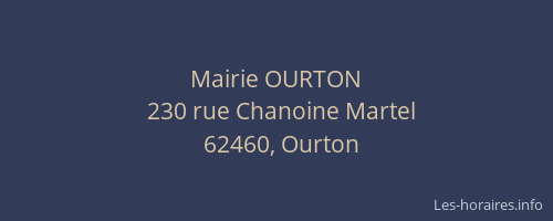Mairie OURTON