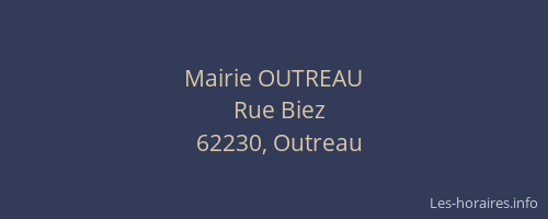 Mairie OUTREAU