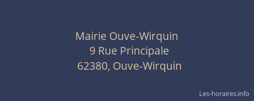 Mairie Ouve-Wirquin
