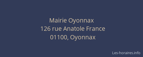 Mairie Oyonnax