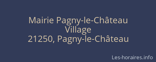 Mairie Pagny-le-Château
