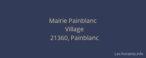Mairie Painblanc