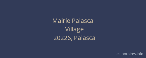 Mairie Palasca