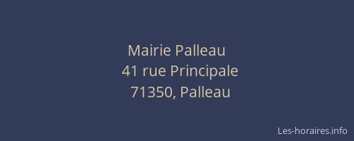 Mairie Palleau