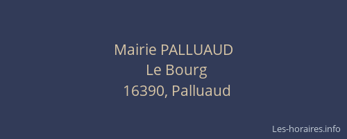 Mairie PALLUAUD